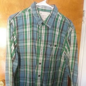 Mens American Eagle Button Up